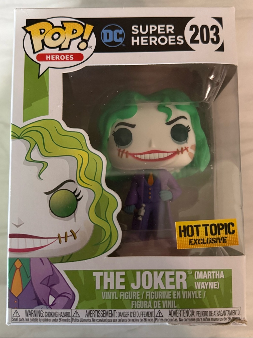 Funko Pop! Heroes The Joker (Martha Wayne) Vinyl Figure - Green & Purple